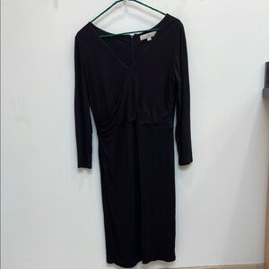 LOFT Black Wrap Dress